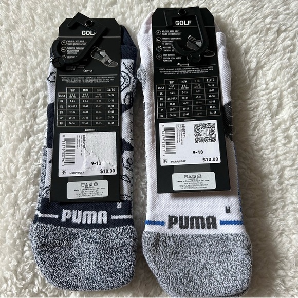 Puma Men’s Golf Low Cut Socks Size 9-13 NEW 2 Pack - Picture 3 of 3